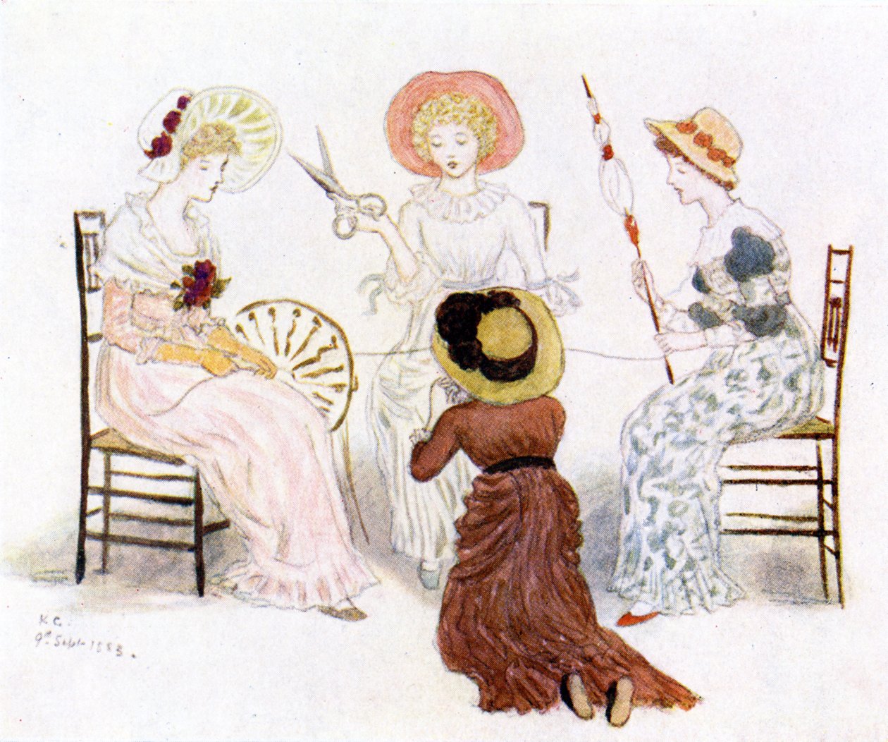 Kate Greenaway davanti ai destini da Kate Greenaway