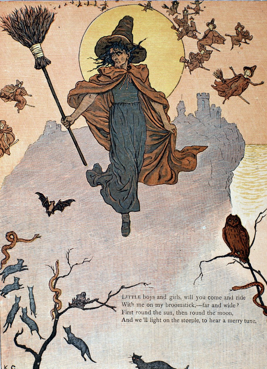 Sabba di streghe malvagie e animali da Kate Greenaway