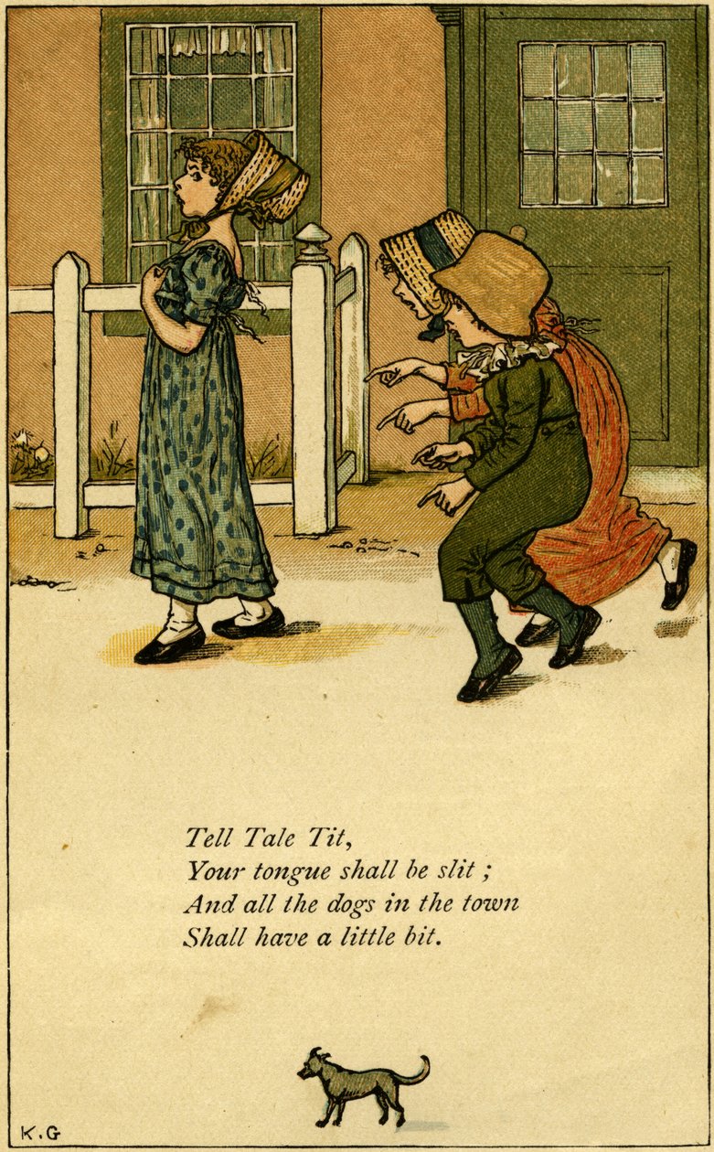 Tell Tale Tit nursery da Kate Greenaway
