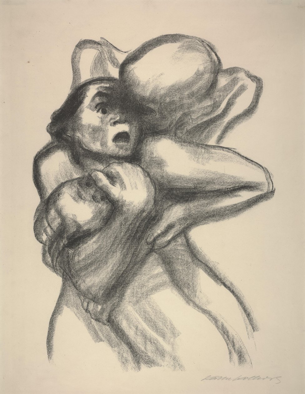 La morte che afferra una madre da Käthe Kollwitz