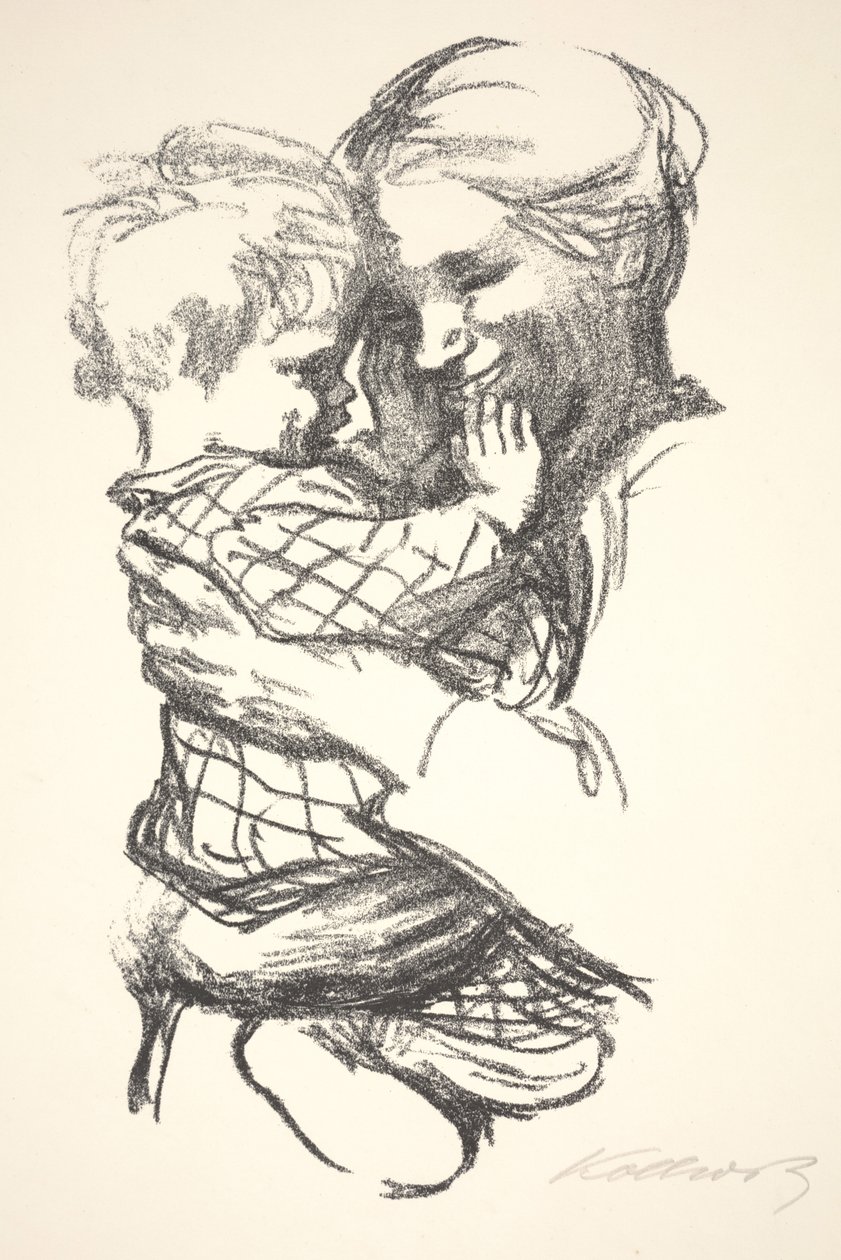 Madre con Bambino in Braccio da Käthe Kollwitz