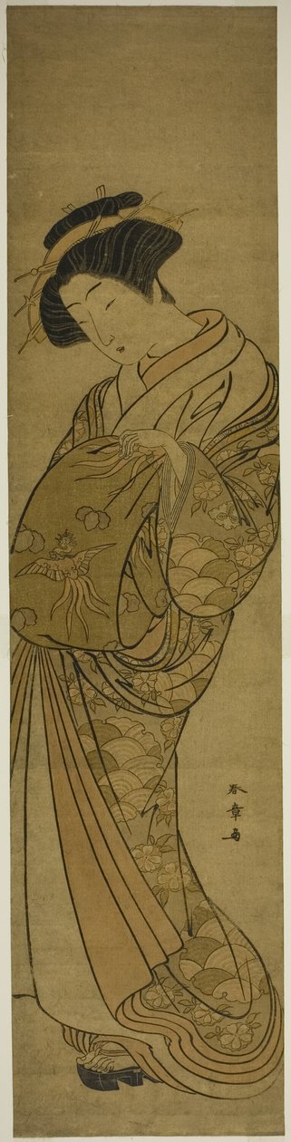 Una cortigiana del Matsubaya da Katsukawa Shunsho