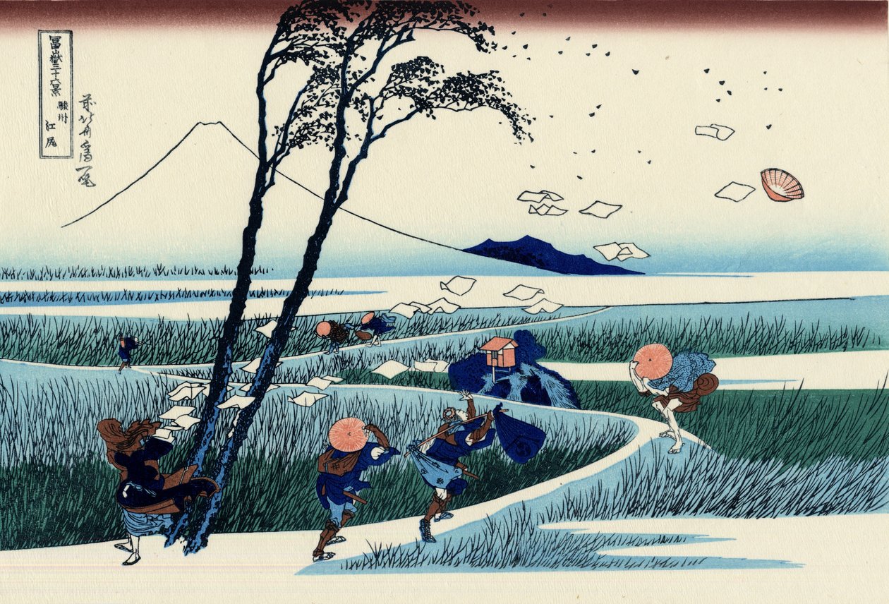 Ejiri nella provincia di Suruga da Katsushika Hokusai