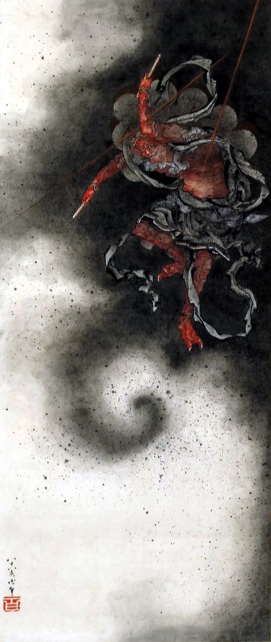 Dio del tuono da Katsushika Hokusai