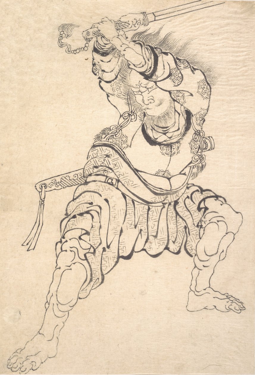 Un guerriero da Katsushika Hokusai