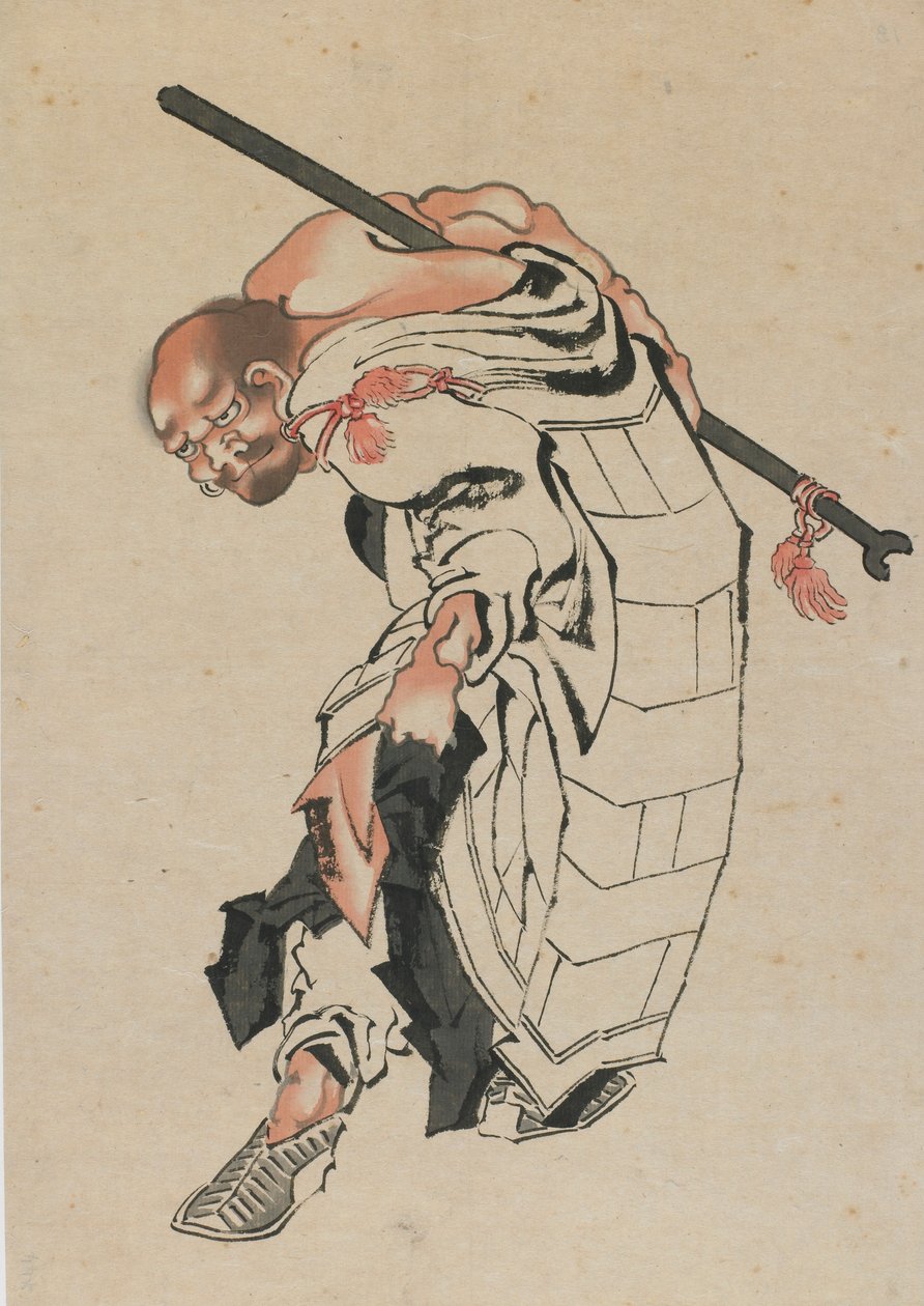 Figura buddista da Katsushika Hokusai