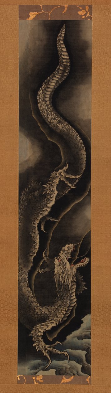 Drago discendente da Katsushika Hokusai