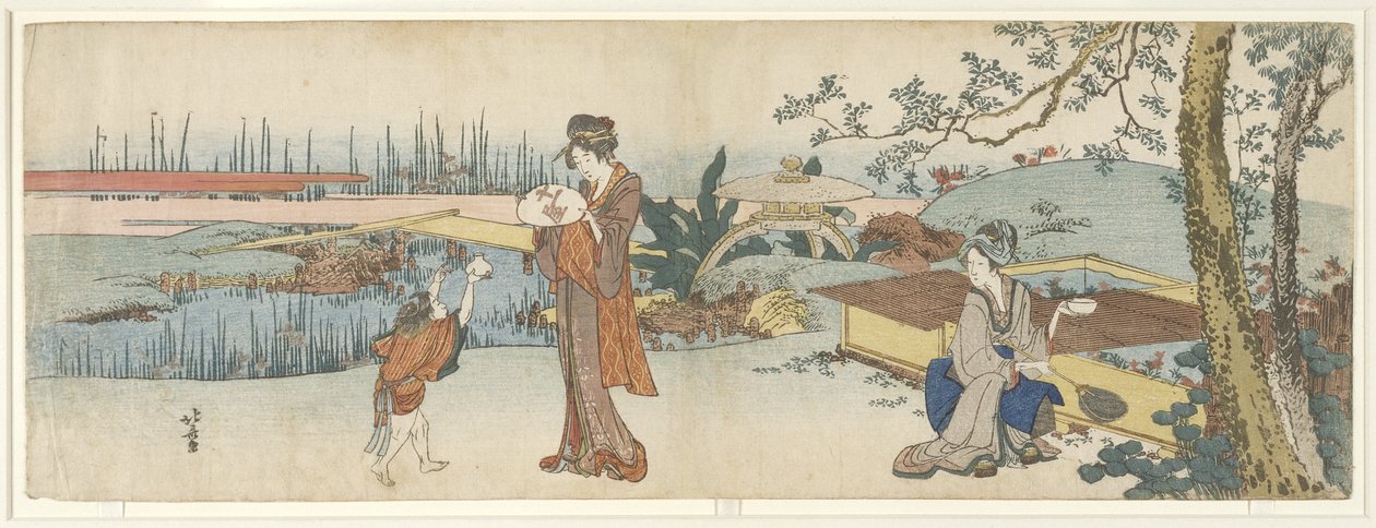 Venditore di pesci rossi, 1801-1805 da Katsushika Hokusai