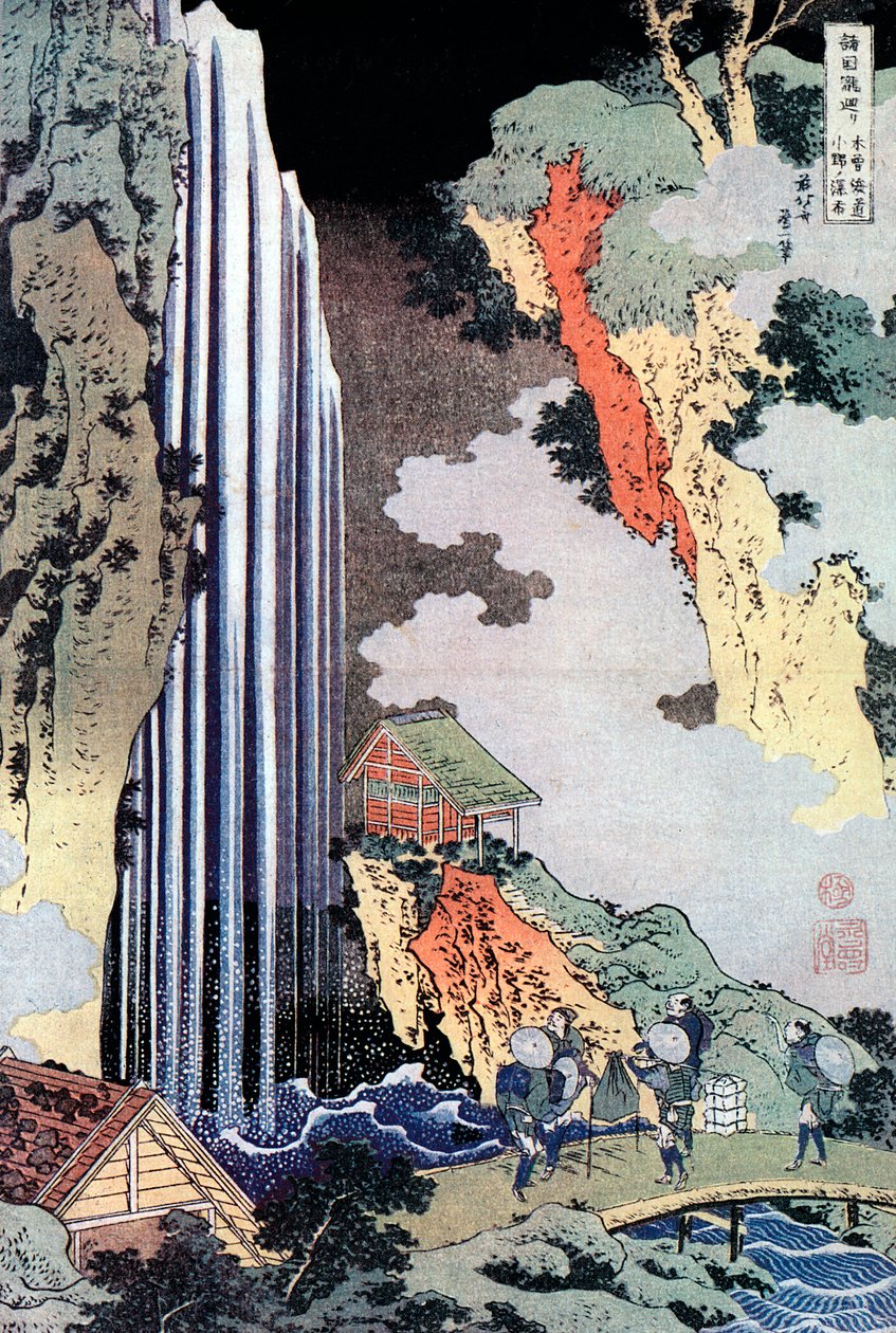 Cascata di Ono lungo il Kisokaido, c. 1780-1849 da Katsushika Hokusai