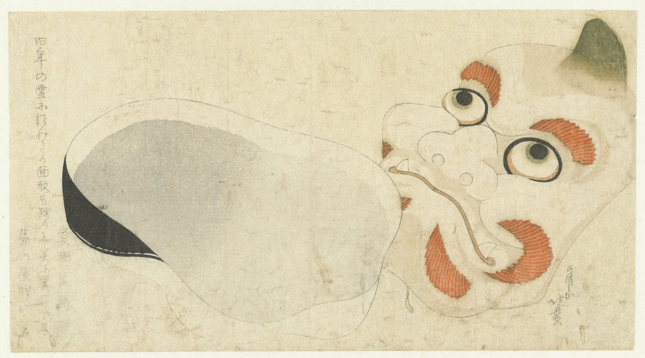 Due maschere da Katsushika Hokusai