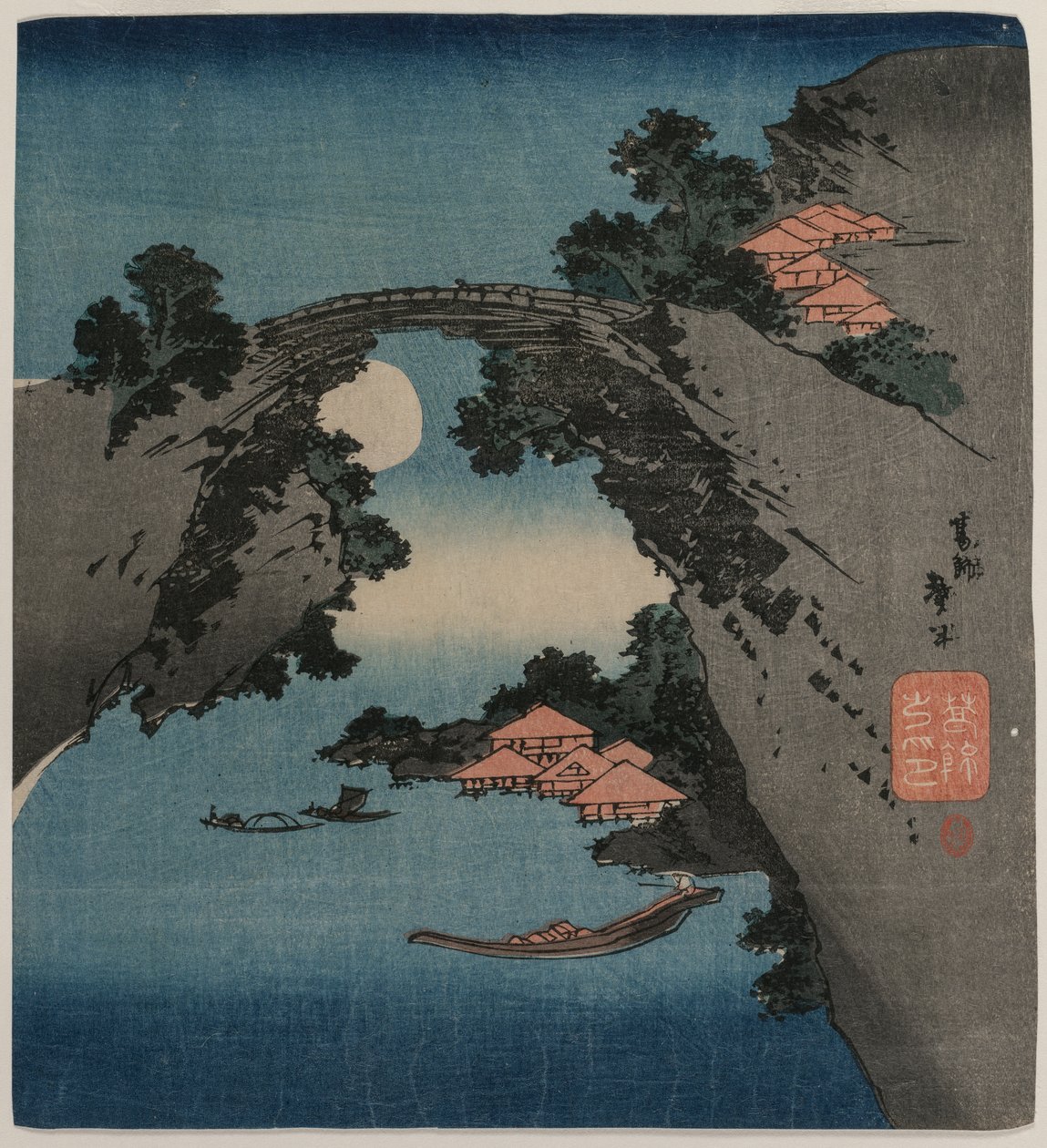 Il Ponte delle Scimmie, primi anni 1830 da Katsushika Taito II