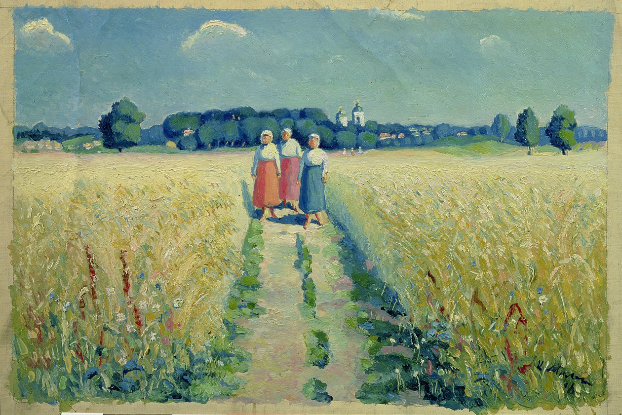 Tre Donne su una Strada, 1900 da Kazimir Severinovich Malevich