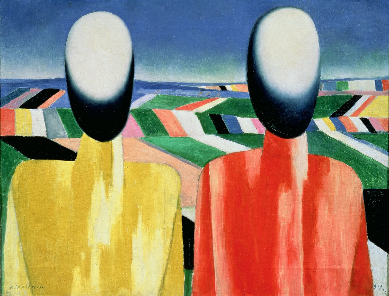 Due contadini da Kazimir Severinovich Malevich