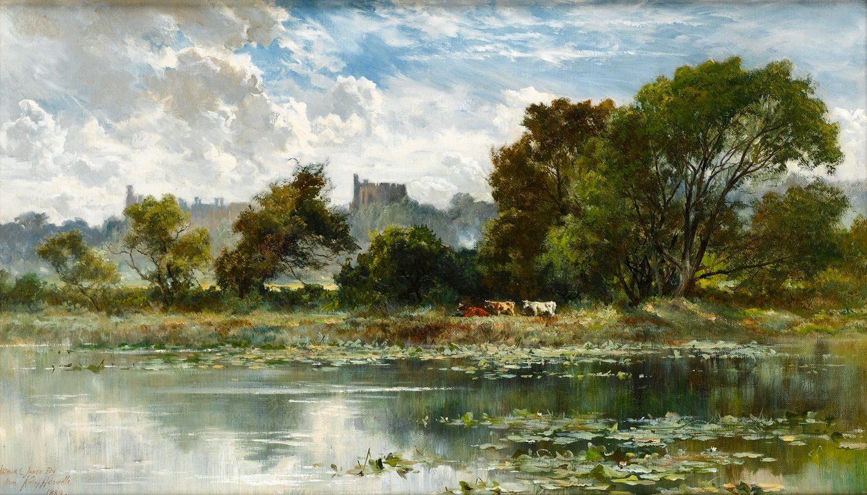 Castello di Windsor da un affluente del Tamigi da Keeley Halswelle