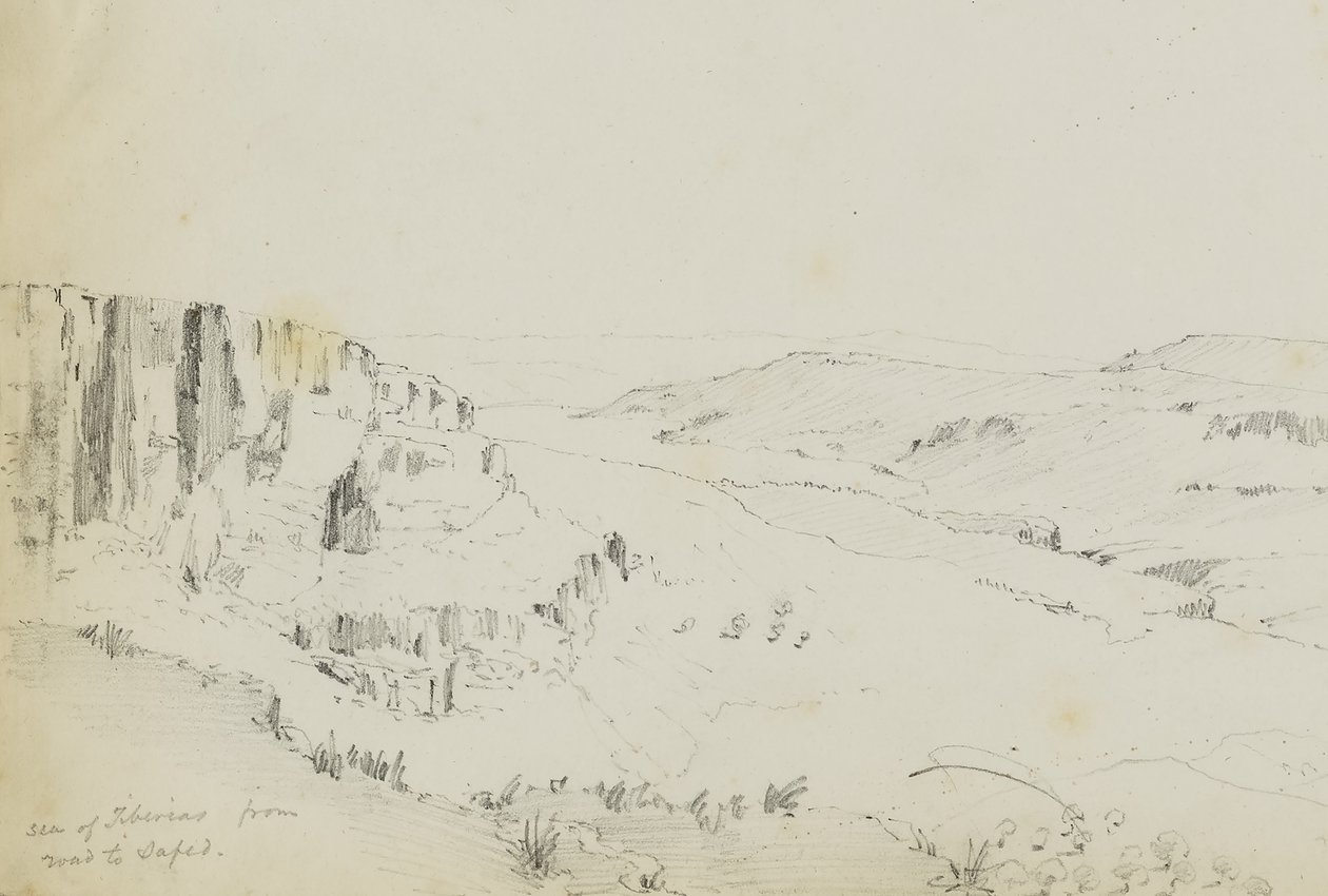 Mare di Tiberiade dalla strada per Jafed da Kellogg, Miner Kilbourne
