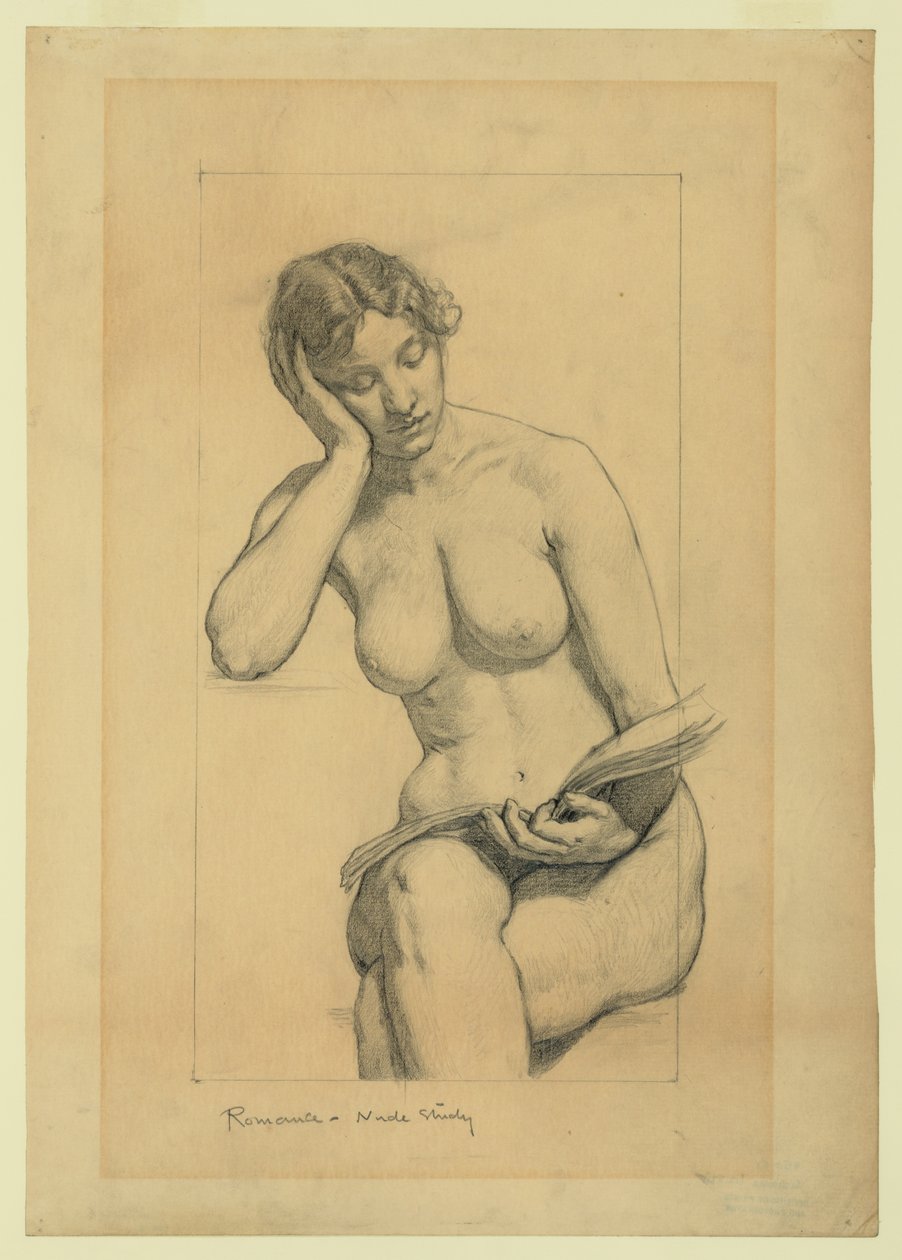 Romanticismo - studio di nudo astratto da Kenyon Cox