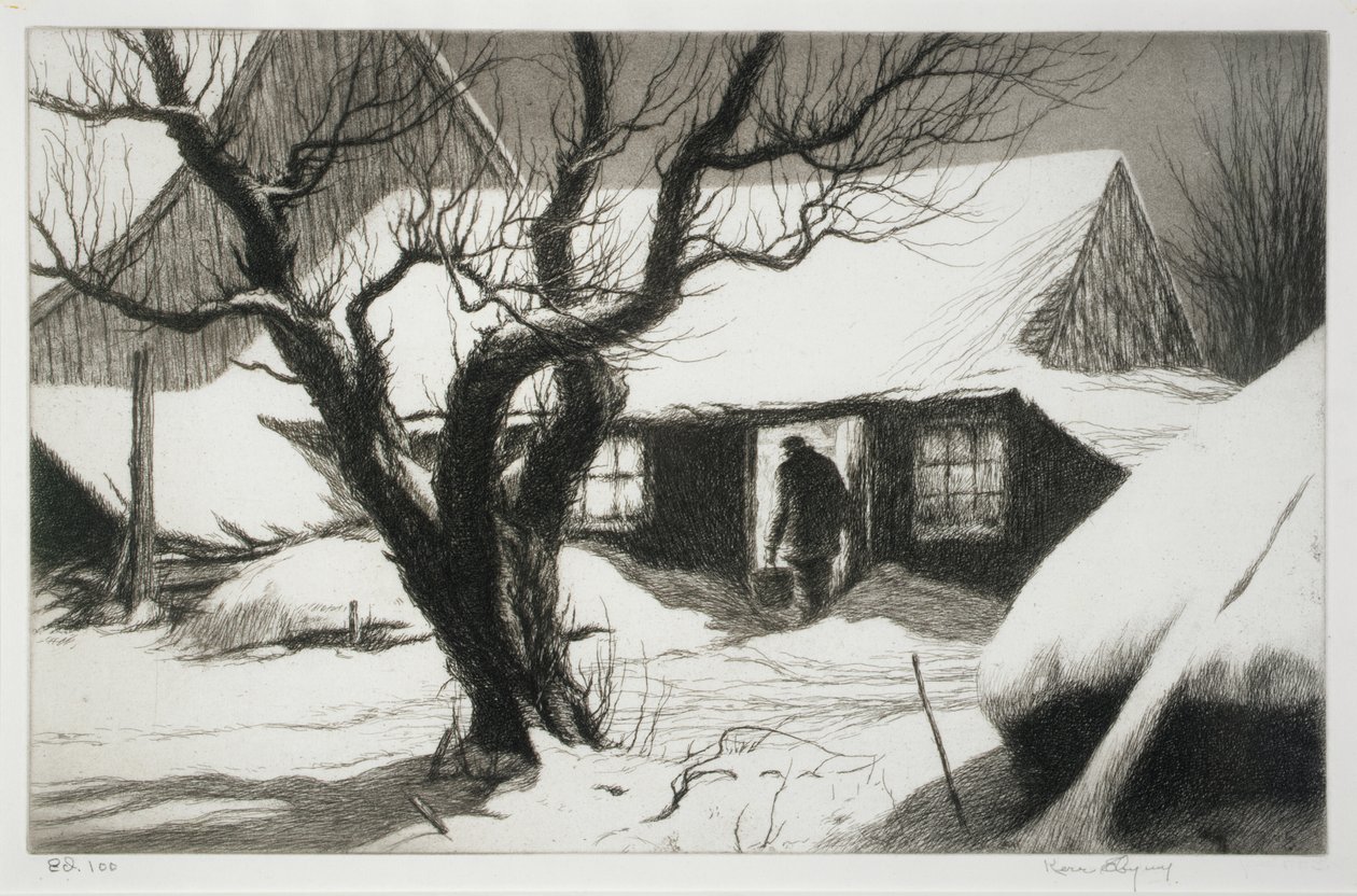 Stalla delle mucche, Friendship, Maine da Kerr Eby