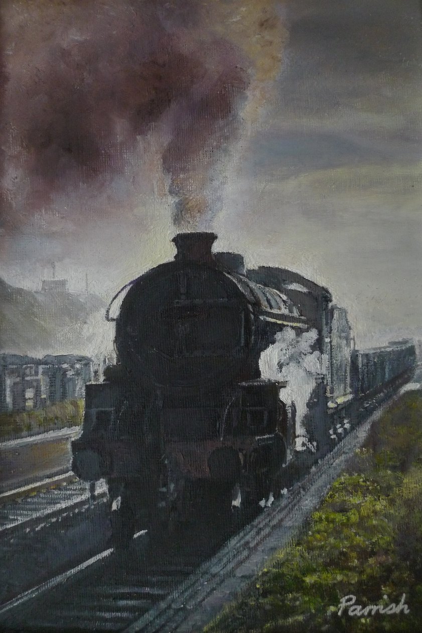 Treno in arrivo da Kevin Guild of Railway Artist Parrish
