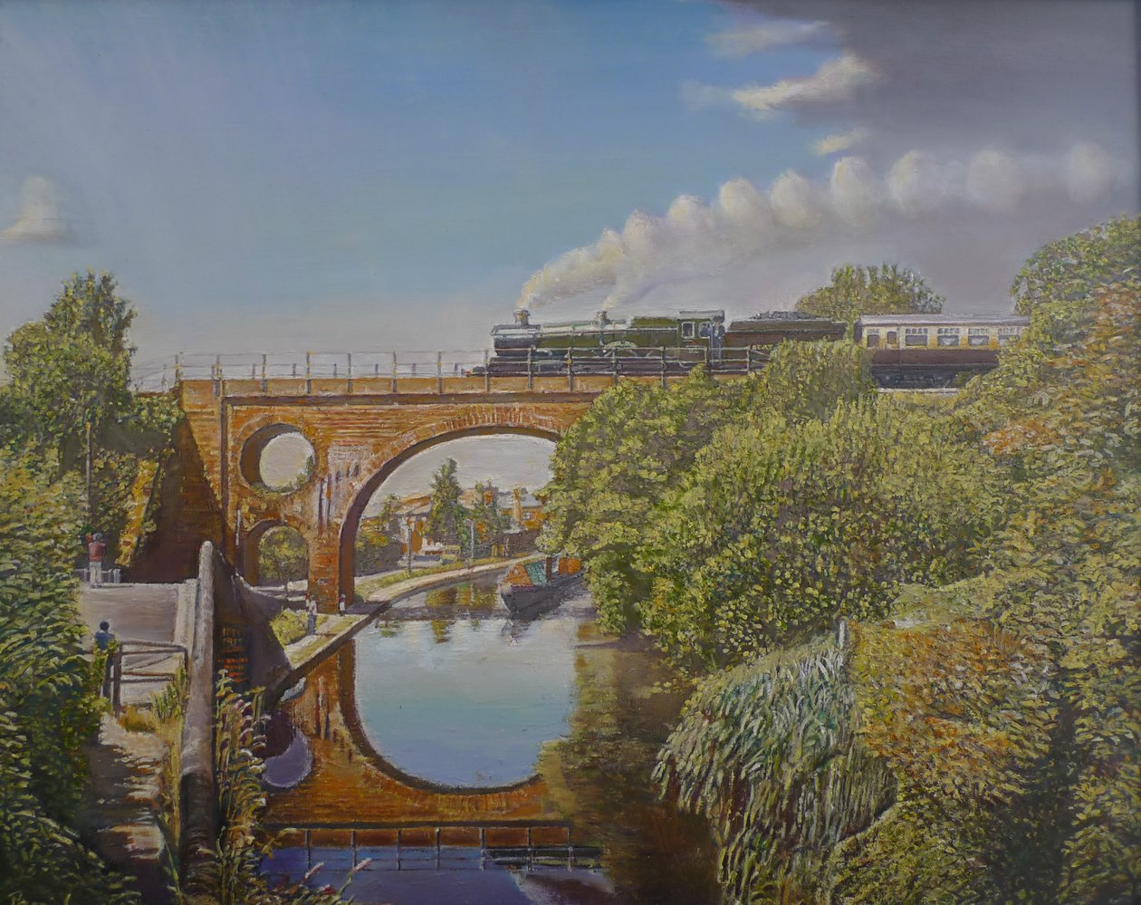 Attraversamento del treno, 2008 da Kevin Guild of Railway Artist Parrish