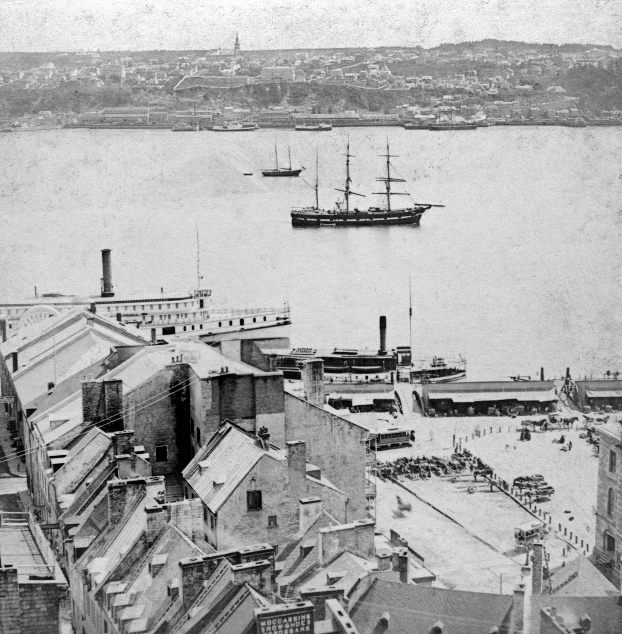 Vista dalla terrazza Dufferin, Quebec, Canada da Kilburn Brothers