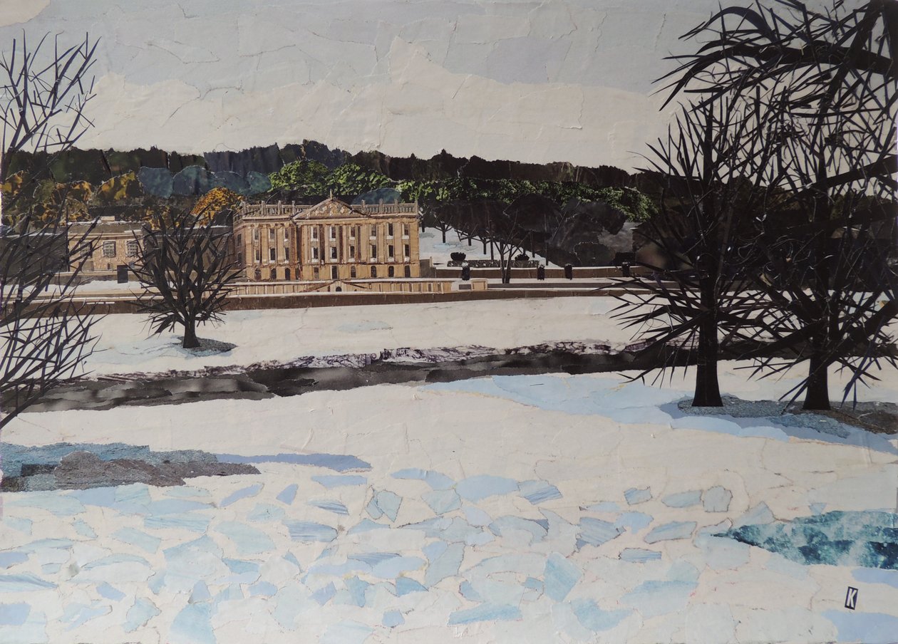 Chatsworth nella neve da Kirstie Adamson