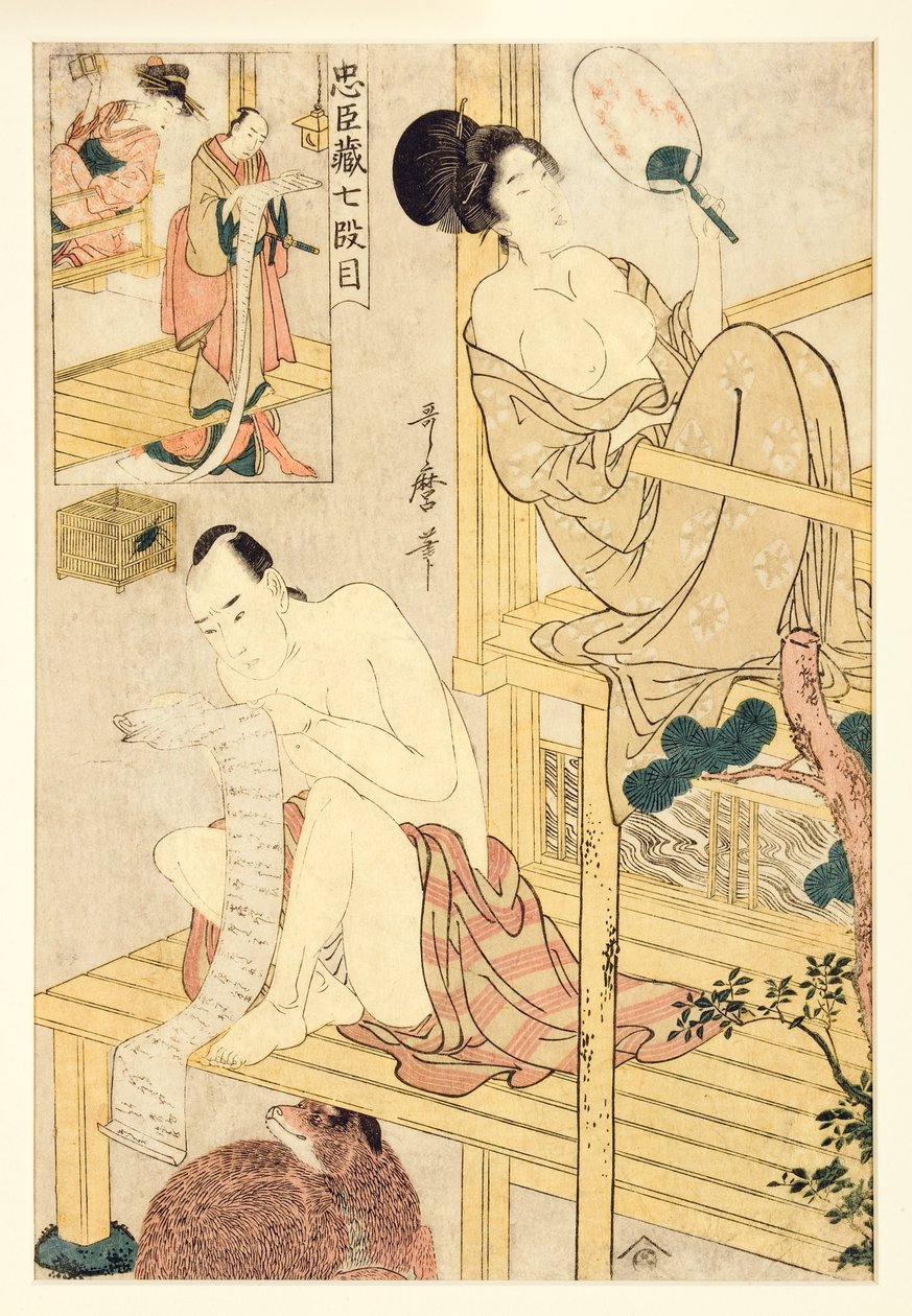 Atto VII di Chushingura, 1798-1800 da Kitagawa Utamaro