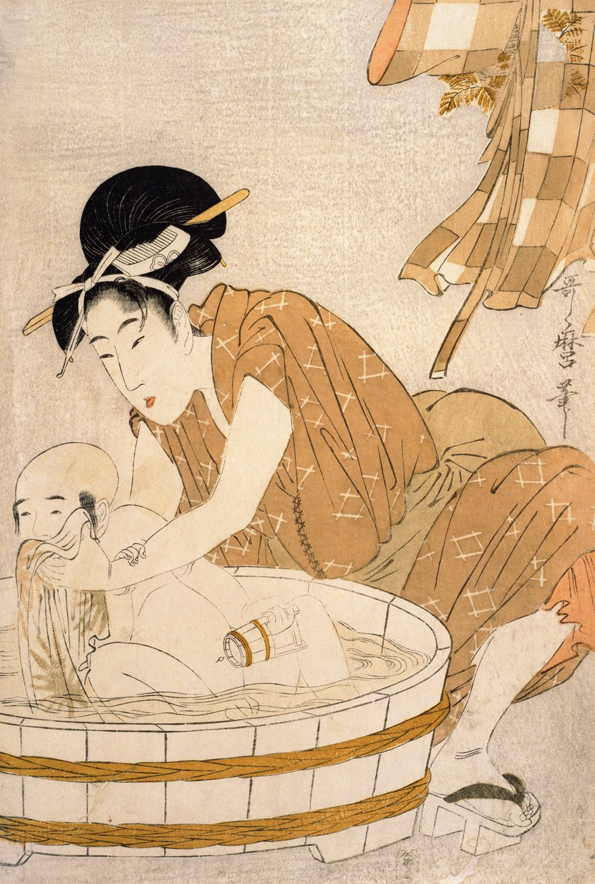 Il Bagno, periodo Edo (1603-1868) da Kitagawa Utamaro