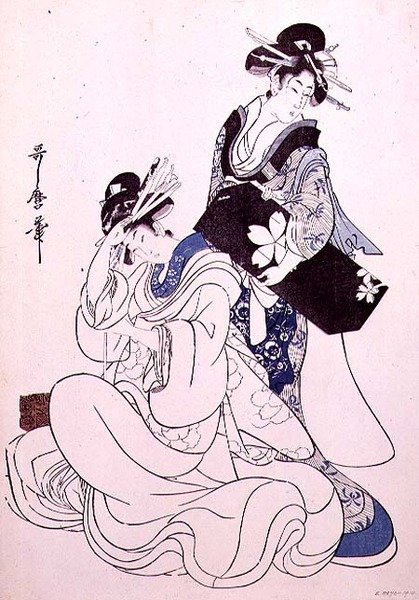Due Figure Femminili da Kitagawa Utamaro