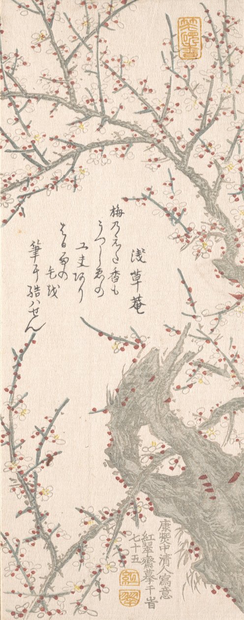 Albero di Prugne in Fiore, 1813 da Kitao Shigemasa