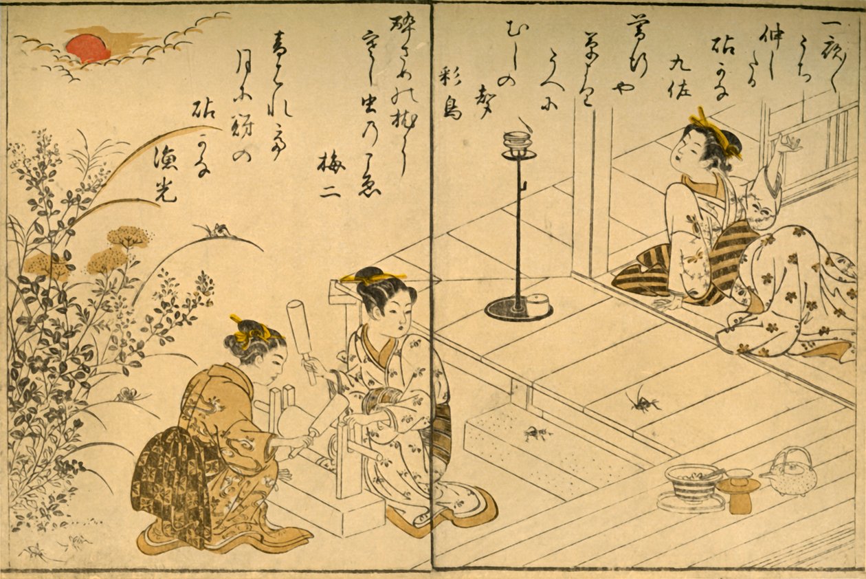 Il Kinuta, 1775, 1924 da Kitao Shigemasa