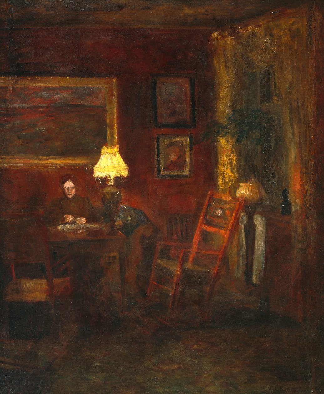 Donna in interno da Kitty Lange Kielland