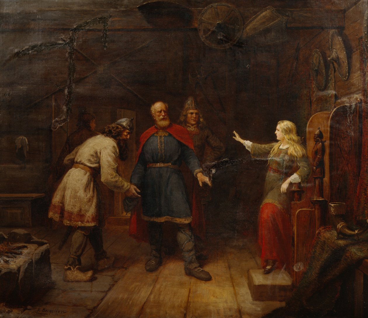 Harald propone a Gyda da Knud Bergslien
