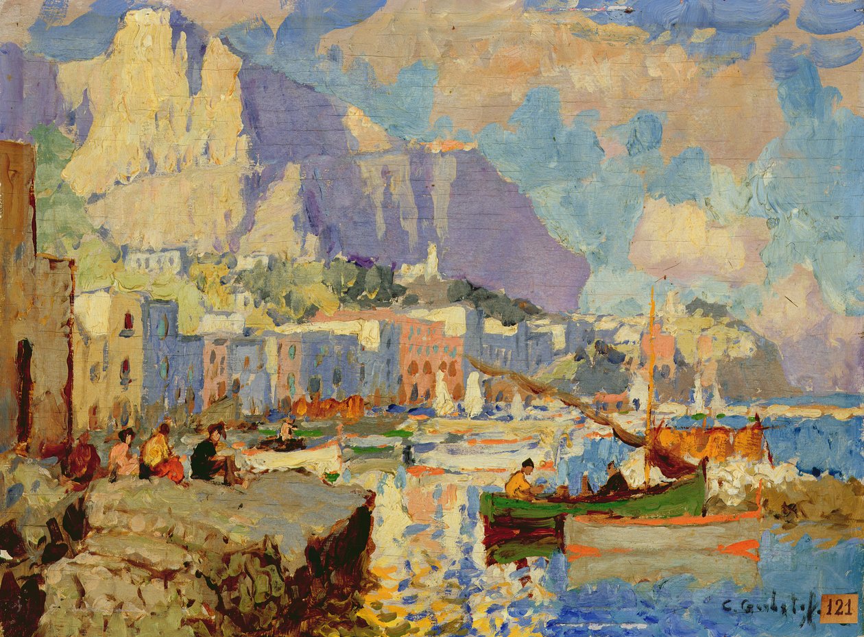 Paesaggio marino di Capri da Konstantin Ivanovich Gorbatov