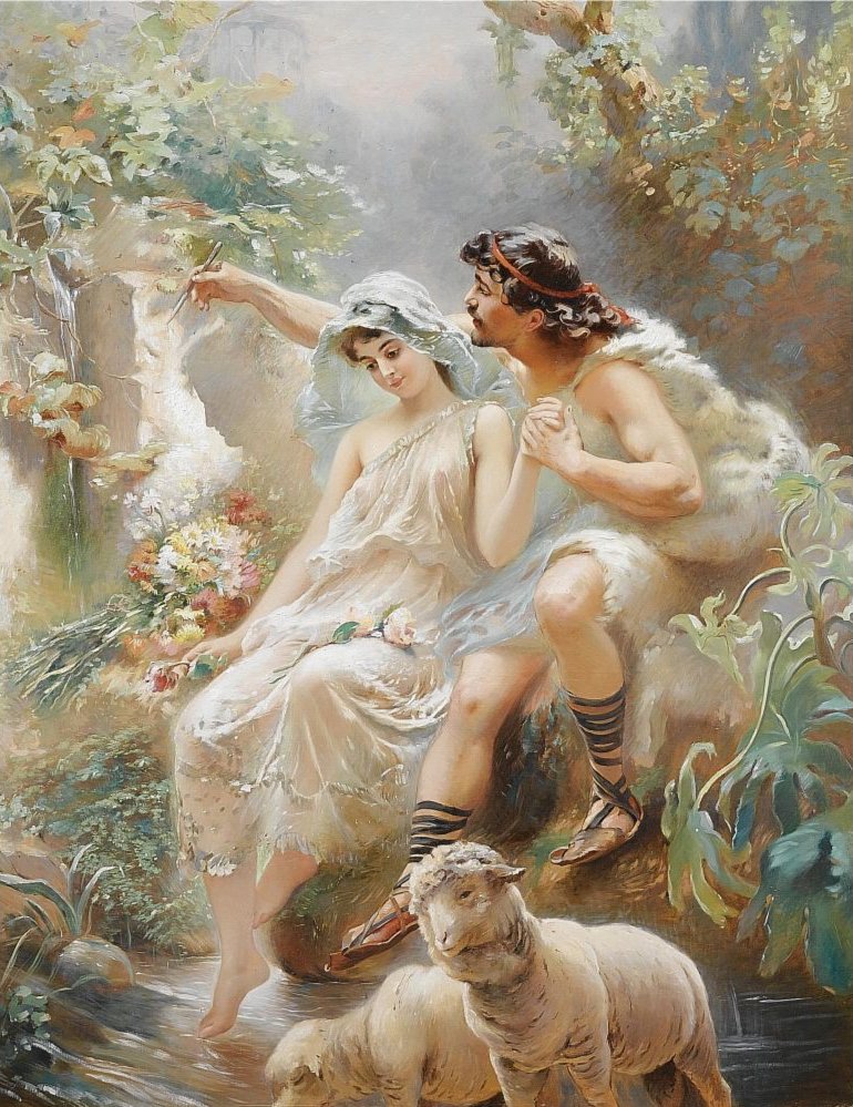 Scena allegorica da Konstantin Egorovich Makovsky