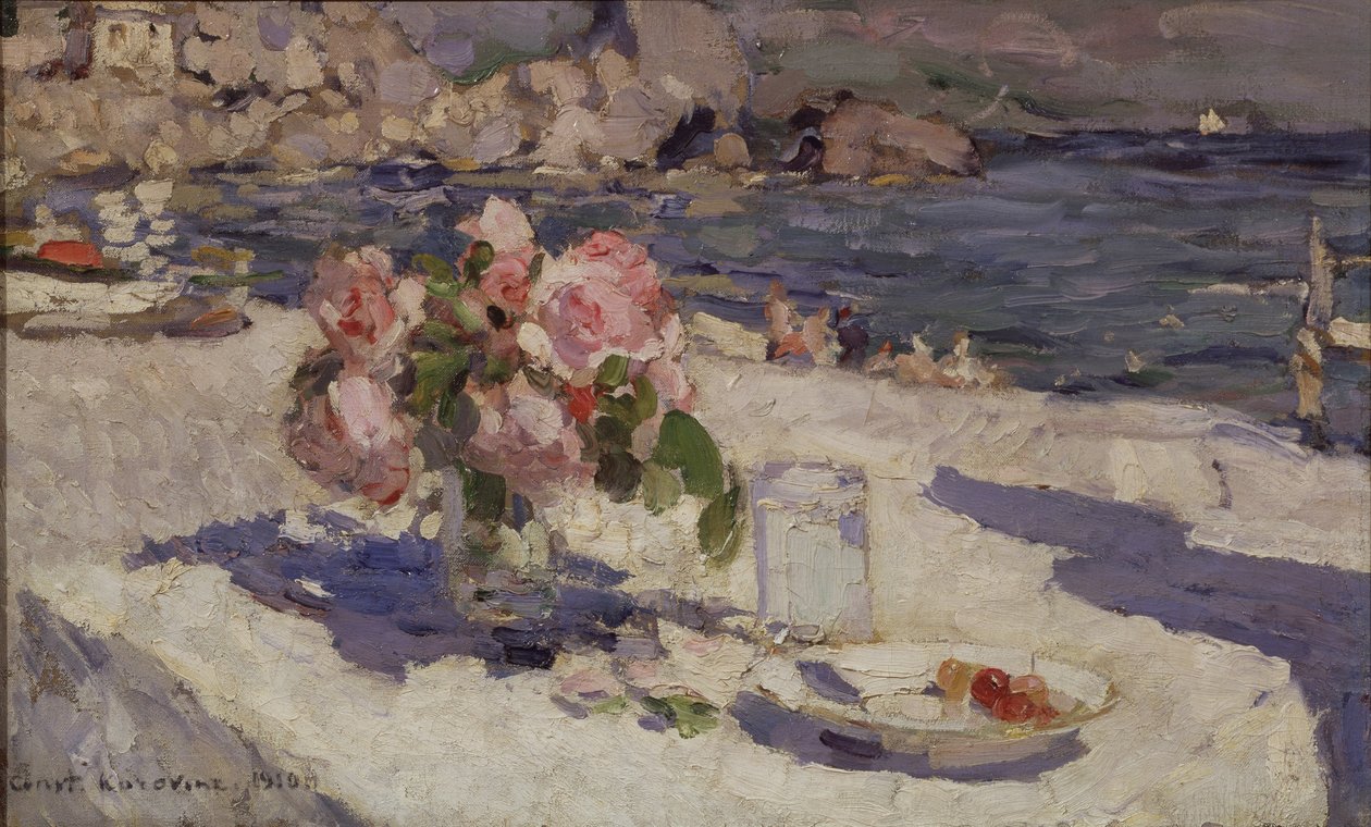 In riva al mare da Konstantin Alekseevich Korovin
