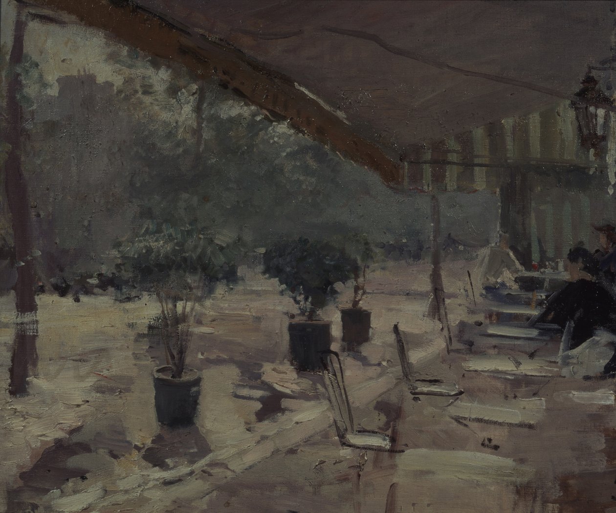 Caffè a Parigi da Konstantin Alekseevich Korovin