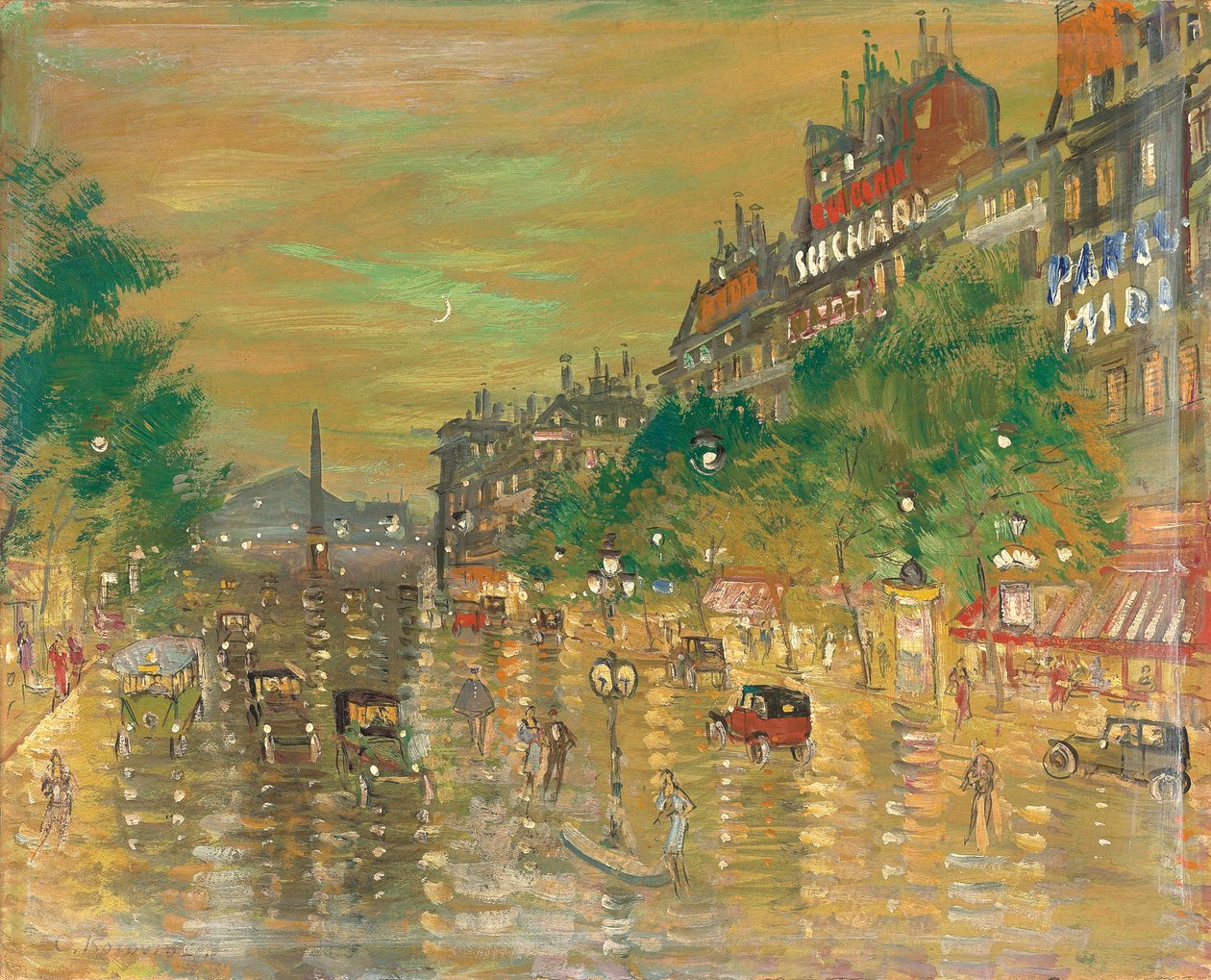 Rue Royale, Parigi da Konstantin Alekseevich Korovin