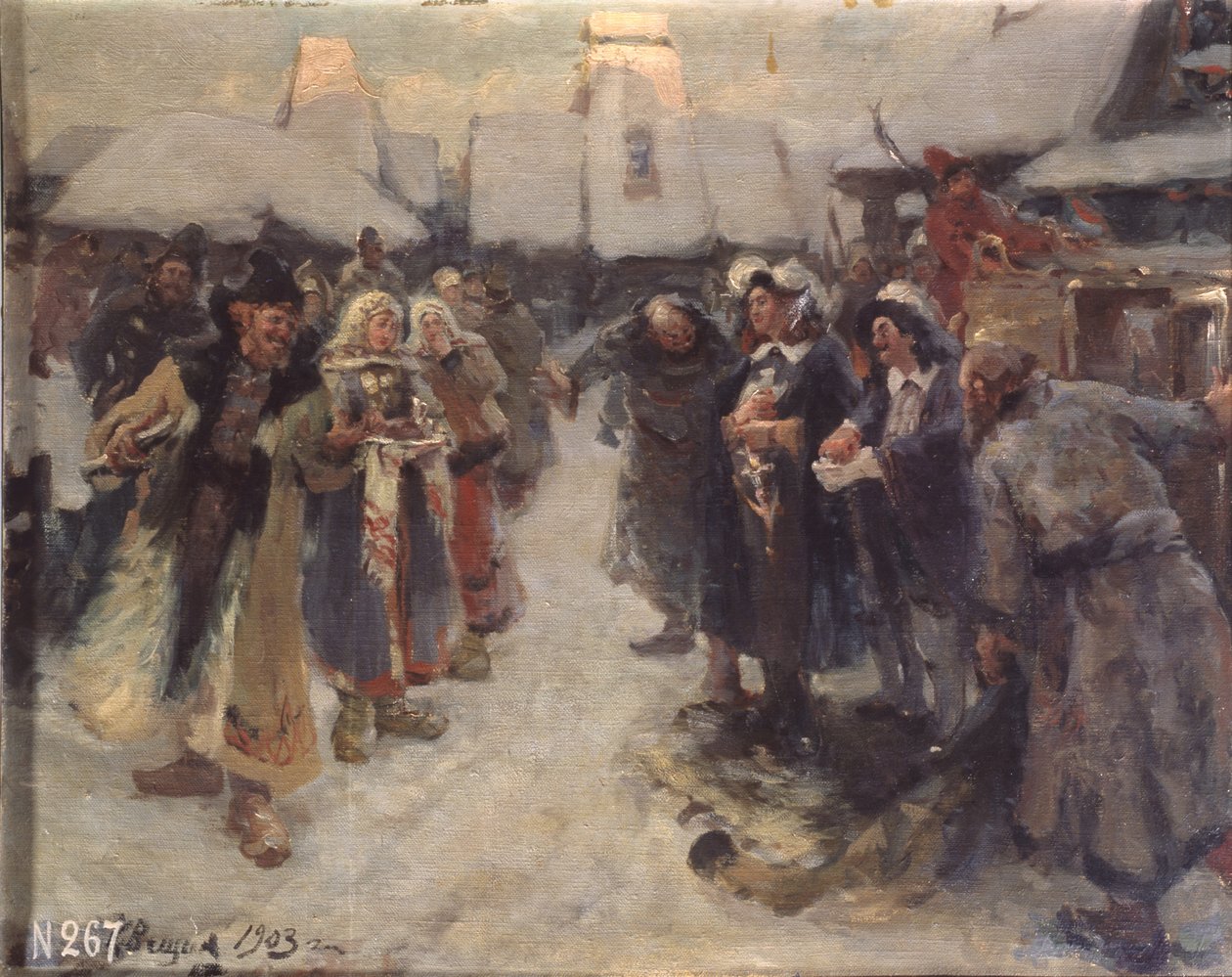 Gli stranieri in Moscovia, 1903 da Konstantin Alexandrovich Veshchilov
