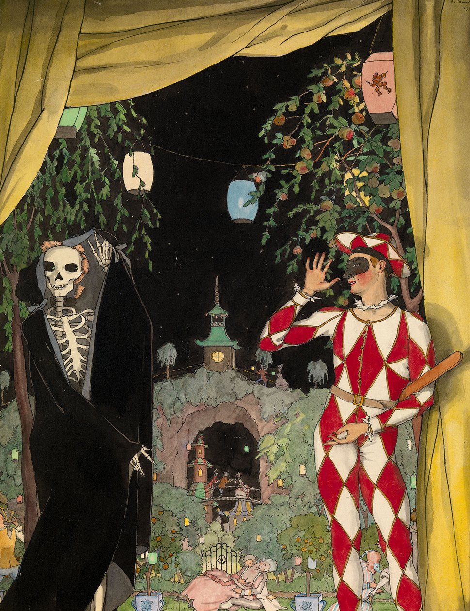 Arlecchino e la Morte da Konstantin Andreevic Somov