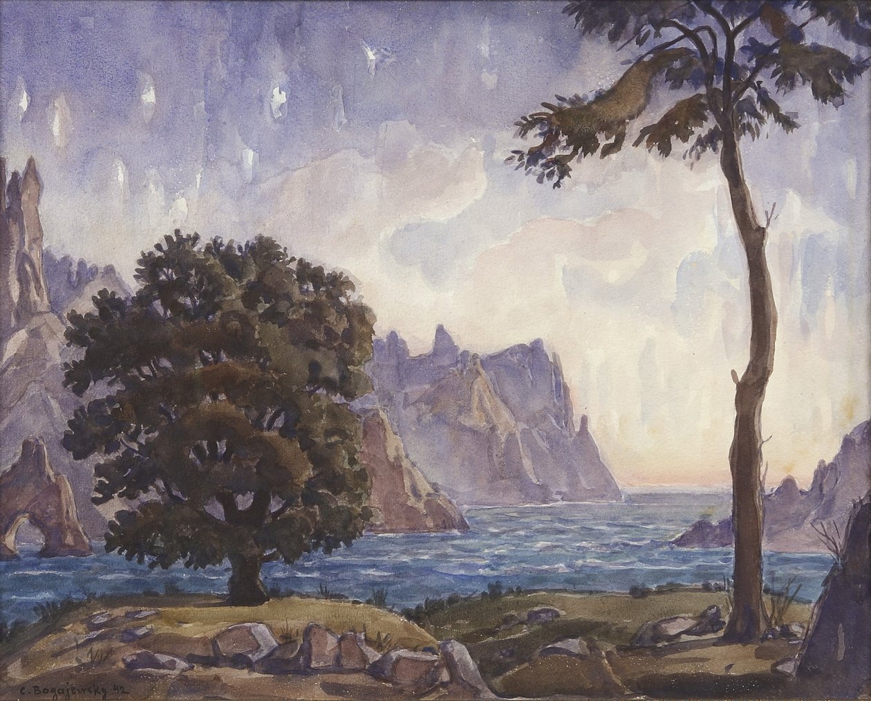 Paesaggio, 1942 da Konstantin Fyodorovich Bogayevsky