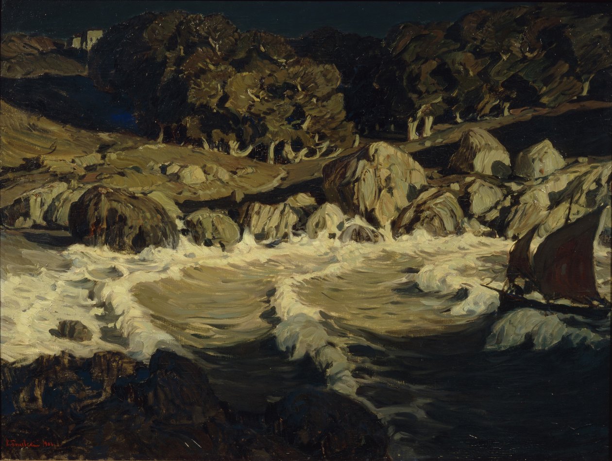 Notte in mare, 1903 da Konstantin Fyodorovich Bogayevsky