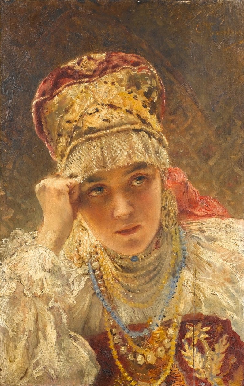 Una giovane boiarda da Konstantin Makovsky