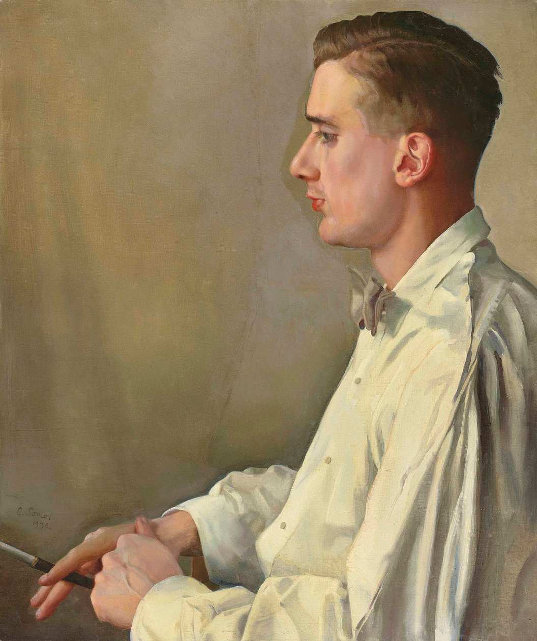 Russo: "Ritratto di B. Snezhkovsky" Ritratto di B. Snezhkovsky da Konstantin Somov