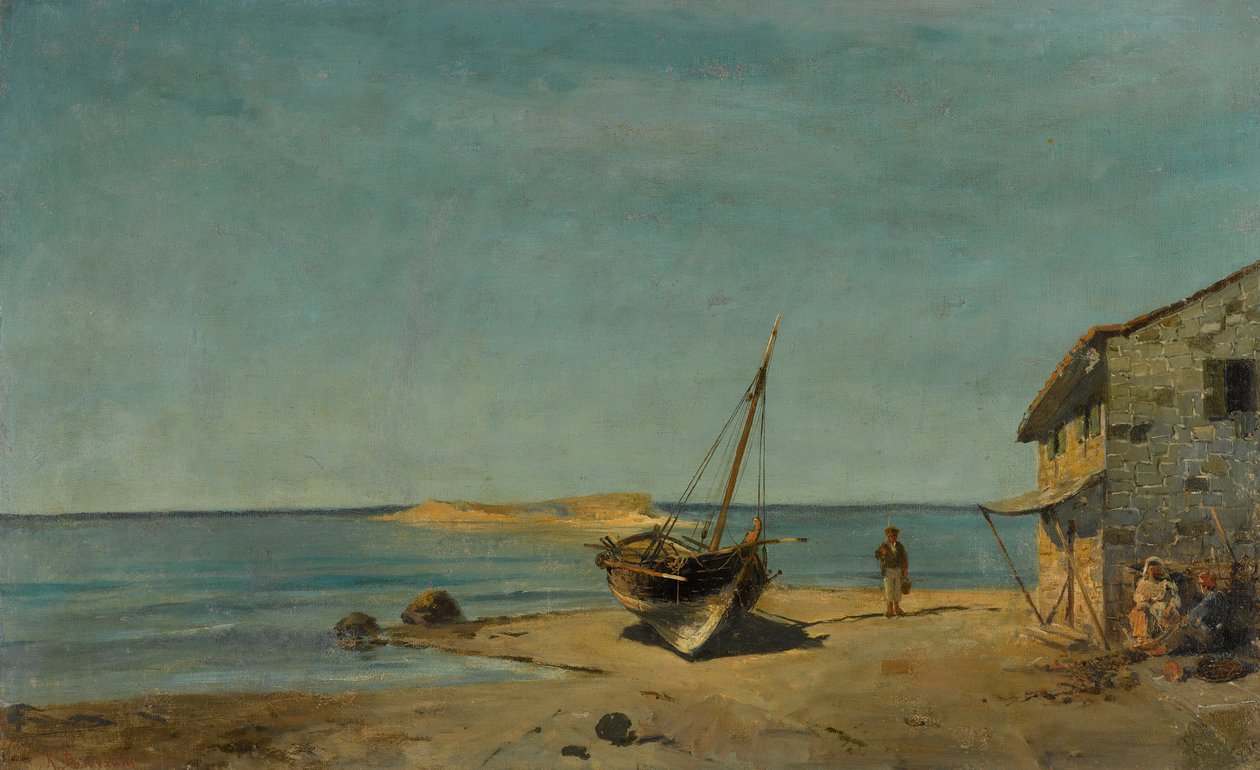 La casa del pescatore sulla spiaggia da Konstantinos Volanakis