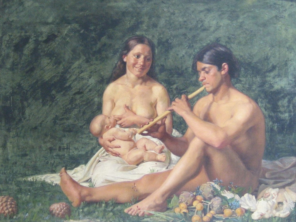 Jubal e famiglia da Kristian Zahrtmann