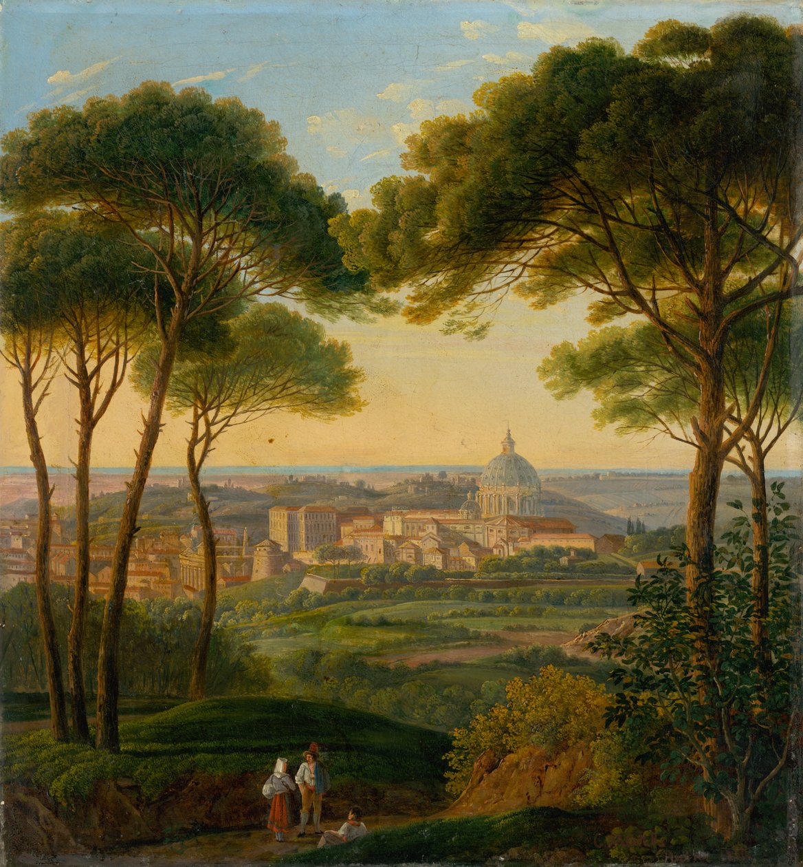 Veduta di una città italiana da Károly Markó the Younger