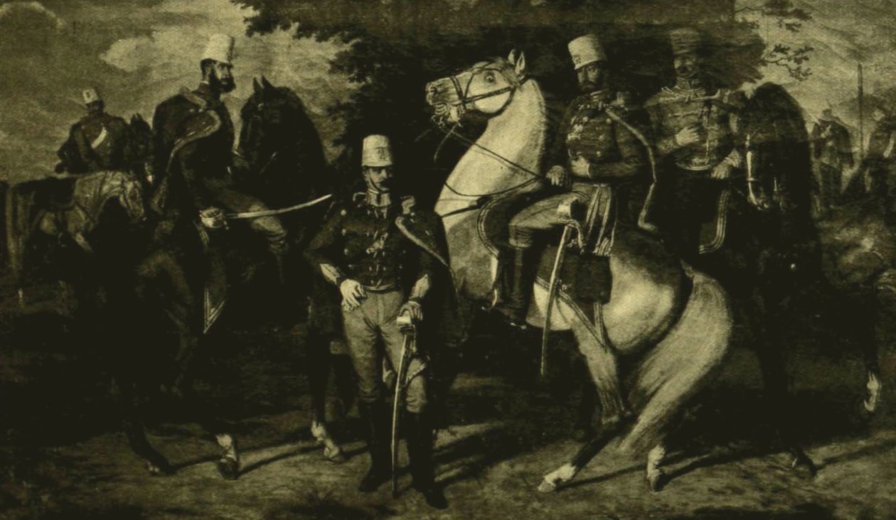 Ufficiali del Reggimento Ussari Károlyi del 1849 da Károly Lotz