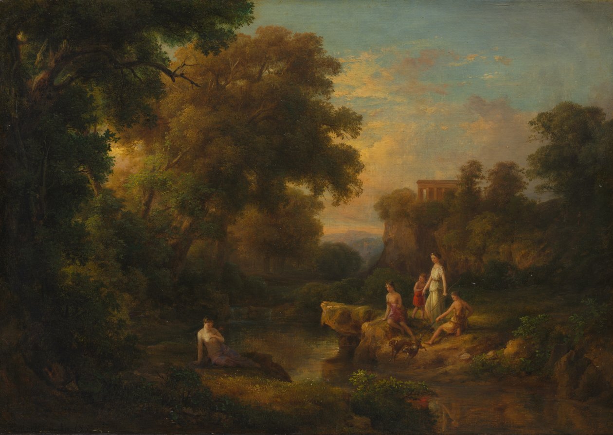 Diana e le sue ninfe, 1853 da Károly Markó