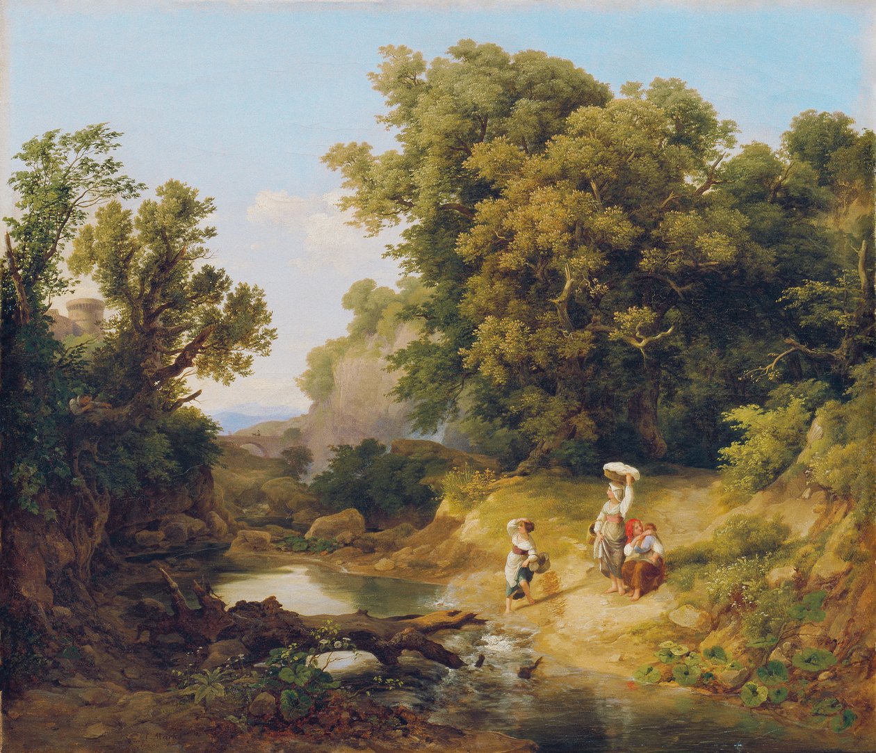 Paesaggio ideale (Paesaggio italiano) da Károly Markó d. Ä.