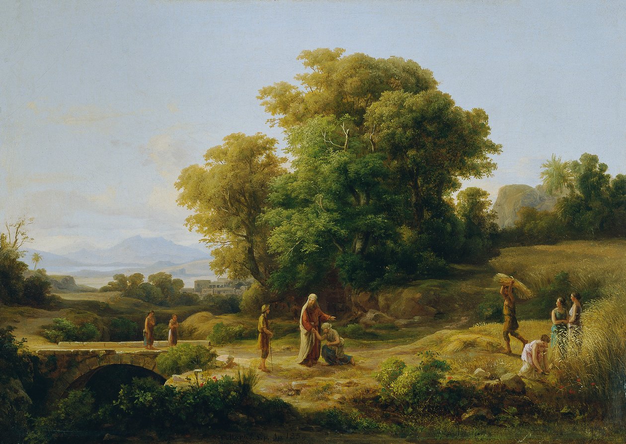 Paesaggio ideale con Boaz e Ruth da Károly Markó d. Ä.